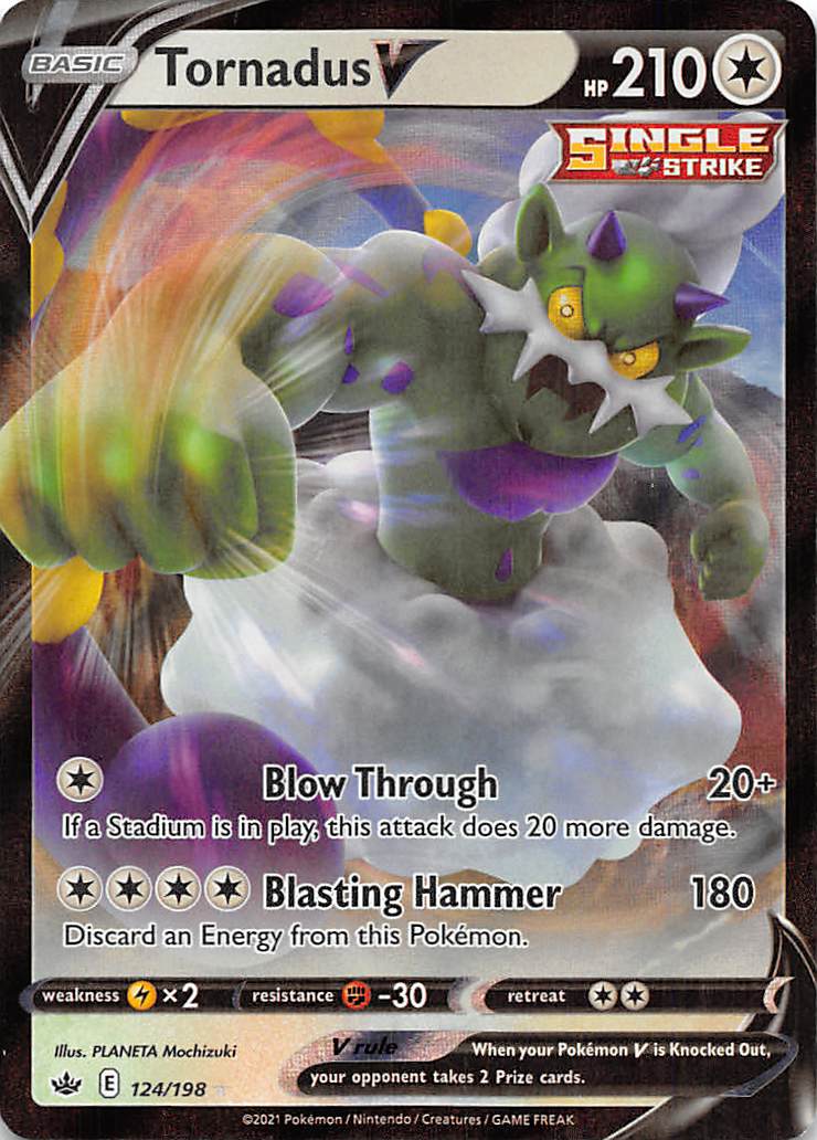 Tornadus V (124/198) [Sword & Shield: Chilling Reign] | Good Games Cannington