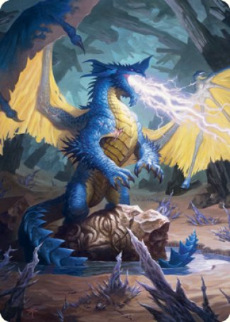 Blue Dragon Art Card [Dungeons & Dragons: Adventures in the Forgotten Realms Art Series] | Good Games Cannington