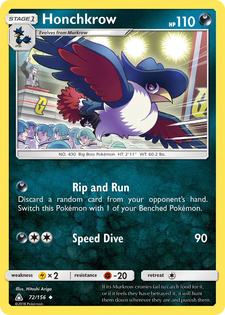 Honchkrow (72/156) [Sun & Moon: Ultra Prism] | Good Games Cannington
