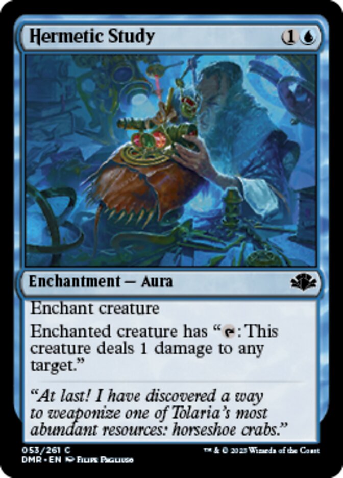Hermetic Study [Dominaria Remastered] | Good Games Cannington