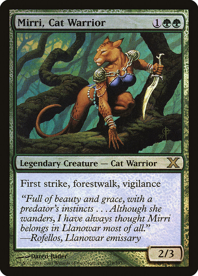 Mirri, Cat Warrior (Premium Foil) [Tenth Edition] | Good Games Cannington