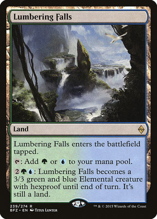 Lumbering Falls [Battle for Zendikar] | Good Games Cannington