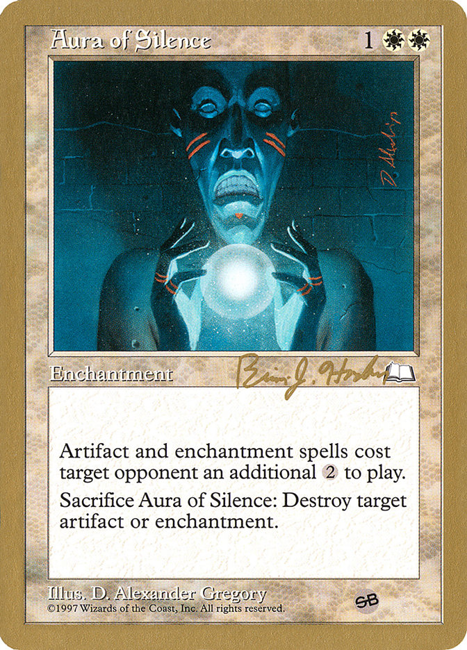 Aura of Silence (Brian Hacker) (SB) [World Championship Decks 1998] | Good Games Cannington