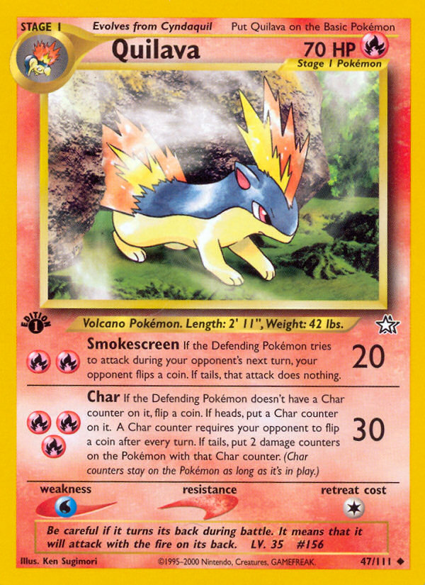 Quilava (47/111) [Neo Genesis 1st Edition] | Good Games Cannington