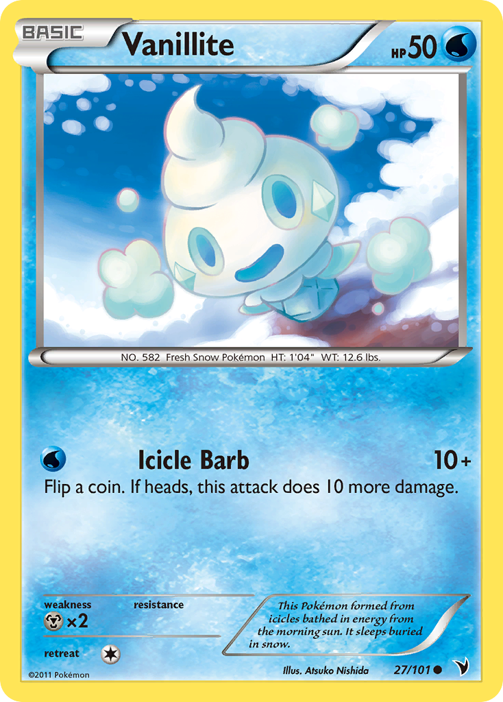 Vanillite (27/101) [Black & White: Noble Victories] | Good Games Cannington