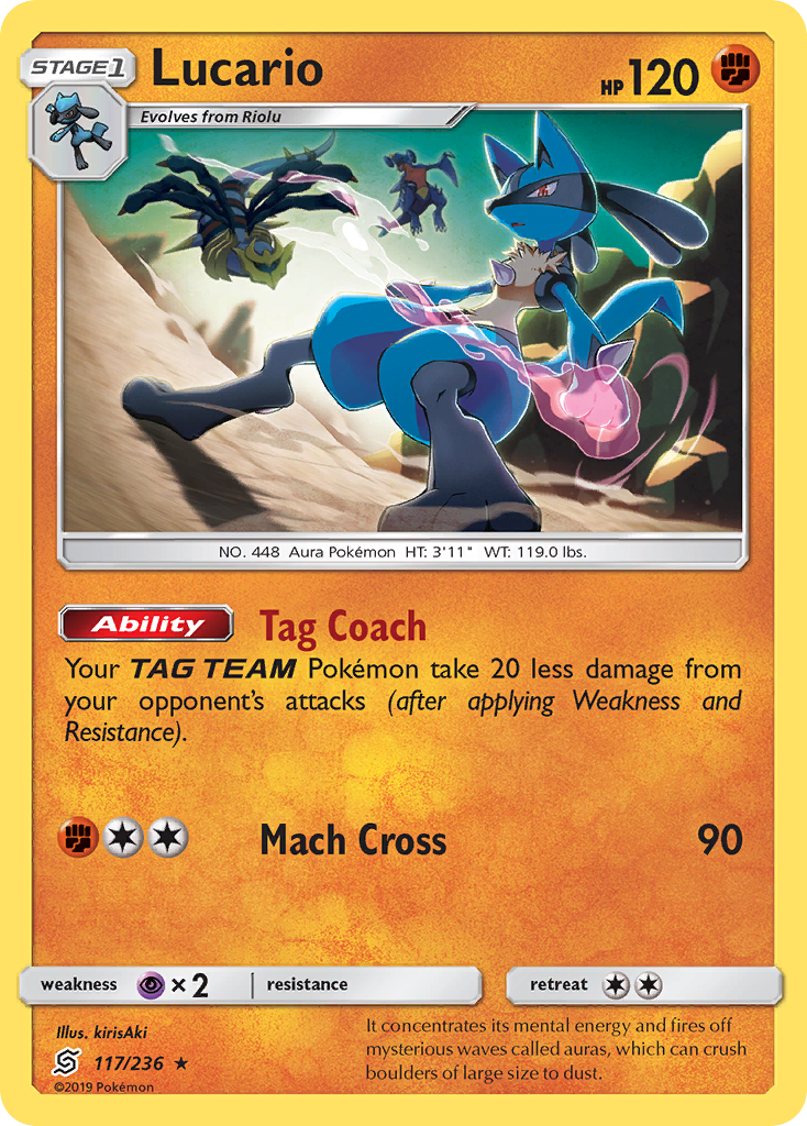 Lucario (117/236) [Sun & Moon: Unified Minds] | Good Games Cannington