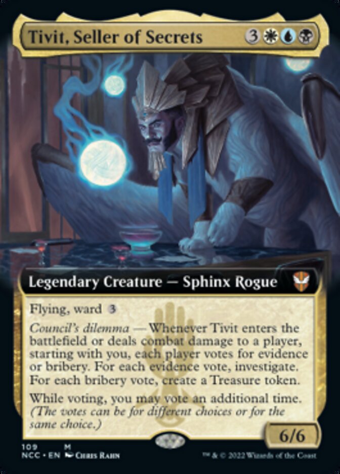 Tivit, Seller of Secrets (Extended Art) [Streets of New Capenna Commander] | Good Games Cannington