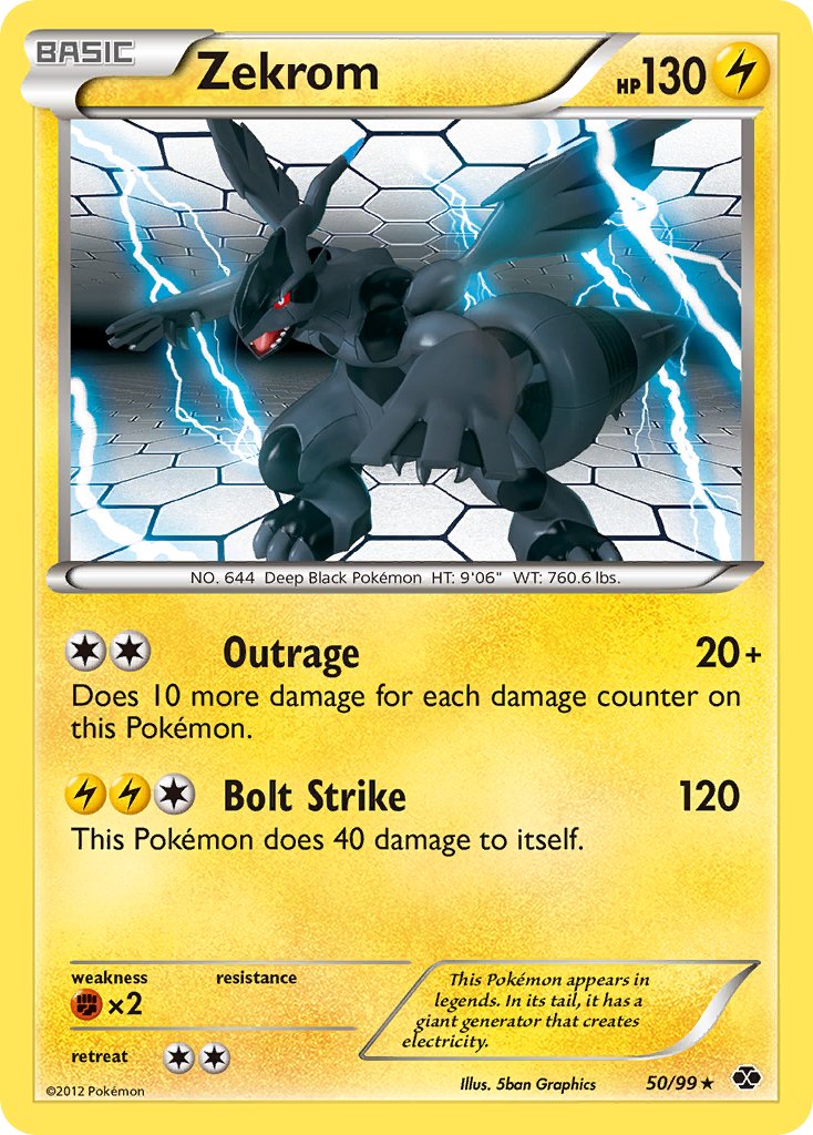 Zekrom (50/99) (Theme Deck Exclusive) [Black & White: Next Destinies] | Good Games Cannington