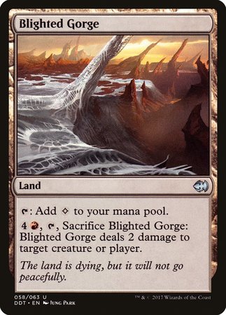 Blighted Gorge [Duel Decks: Merfolk vs. Goblins] | Good Games Cannington