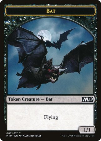 Bat Token [Core Set 2019 Tokens] | Good Games Cannington