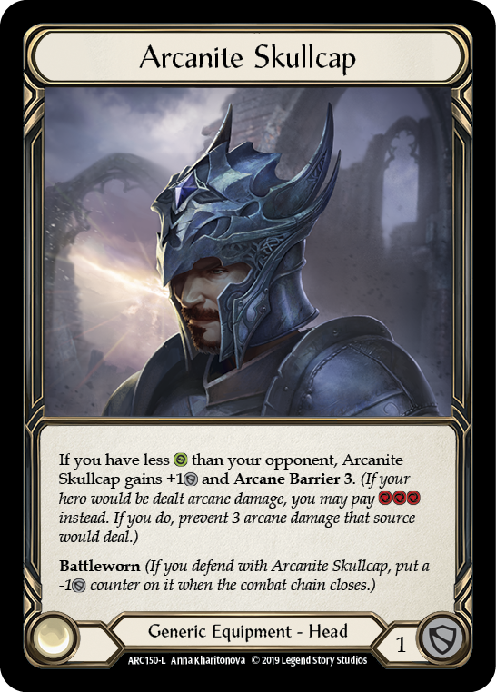 Arcanite Skullcap [ARC150-L] 1st Edition Cold Foil | Good Games Cannington