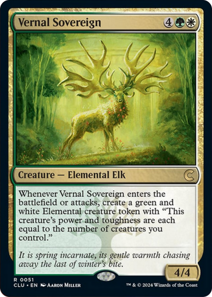 Vernal Sovereign [Ravnica: Clue Edition] | Good Games Cannington