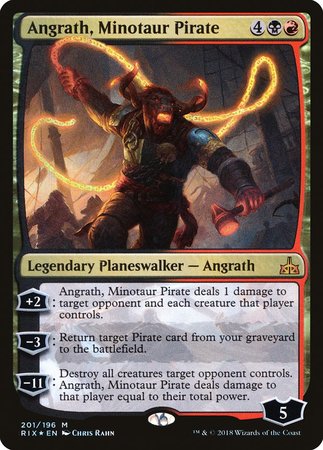 Angrath, Minotaur Pirate [Rivals of Ixalan] | Good Games Cannington