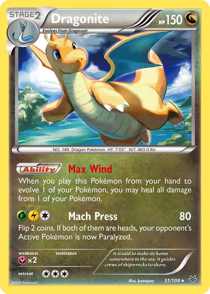 Dragonite (51/108) [XY: Roaring Skies] | Good Games Cannington