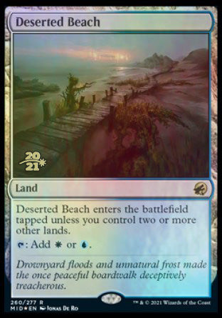 Deserted Beach [Innistrad: Midnight Hunt Prerelease Promos] | Good Games Cannington