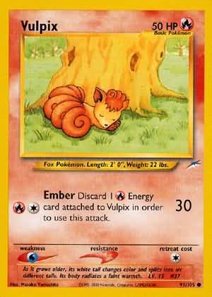 Vulpix (91/105) [Neo Destiny Unlimited] | Good Games Cannington