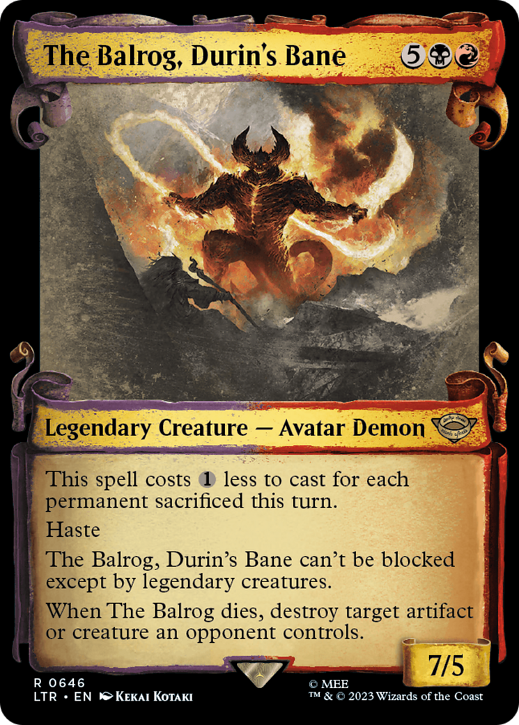 The Balrog, Durin's Bane [The Lord of the Rings: Tales of Middle-Earth Showcase Scrolls] | Good Games Cannington