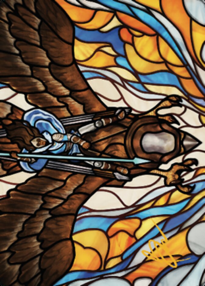 Tura Kennerud, Skyknight Art Card (Gold-Stamped Signature) [Dominaria United Art Series] | Good Games Cannington