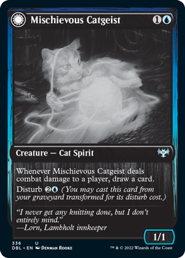 Mischievous Catgeist // Catlike Curiosity [Innistrad: Double Feature] | Good Games Cannington