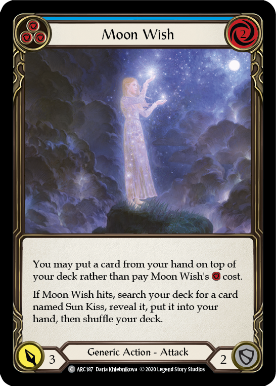 Moon Wish (Blue) [U-ARC187] Unlimited Rainbow Foil | Good Games Cannington