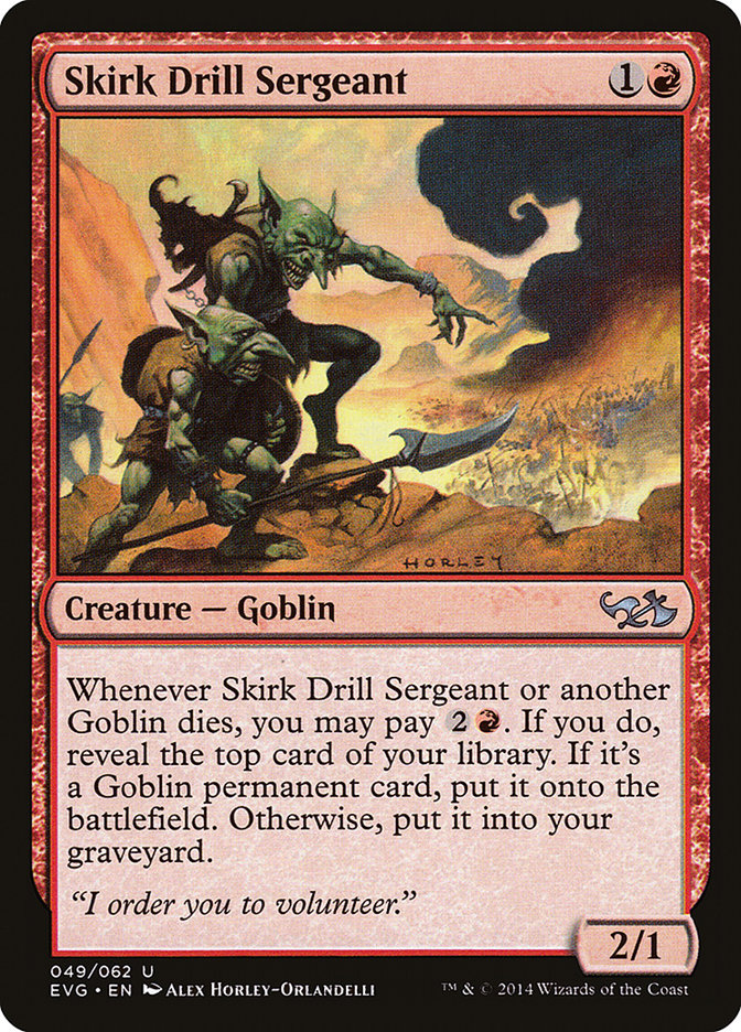 Skirk Drill Sergeant (Elves vs. Goblins) [Duel Decks Anthology] | Good Games Cannington
