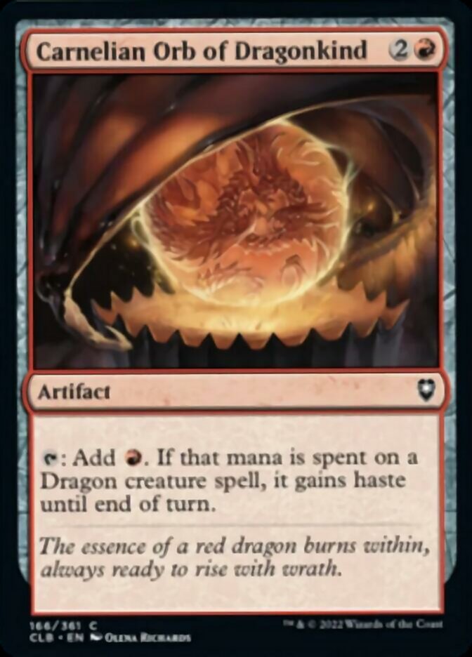 Carnelian Orb of Dragonkind [Commander Legends: Battle for Baldur's Gate] | Good Games Cannington