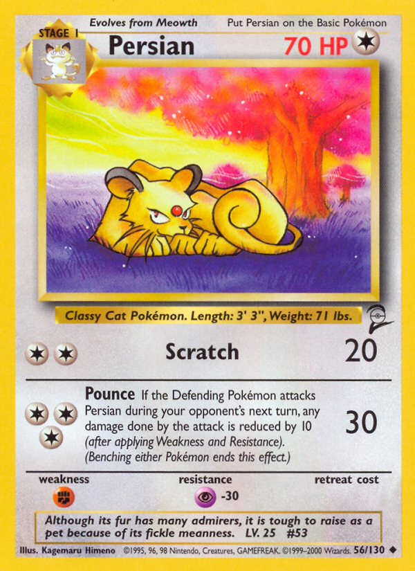 Persian (56/130) [Base Set 2] | Good Games Cannington
