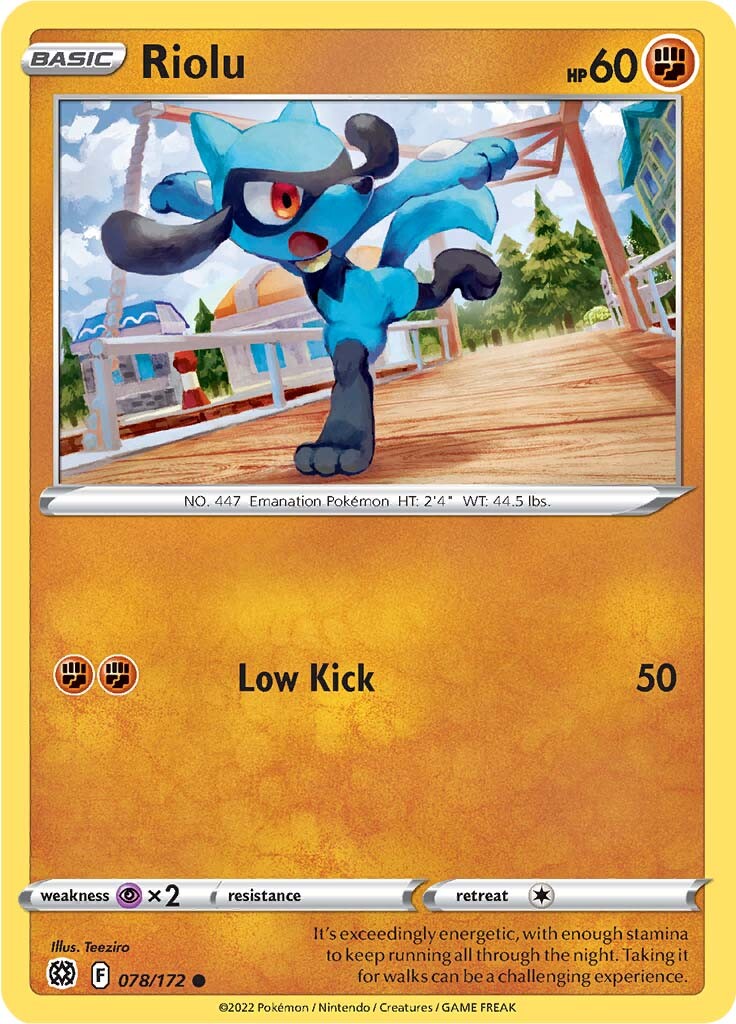 Riolu (078/172) [Sword & Shield: Brilliant Stars] | Good Games Cannington