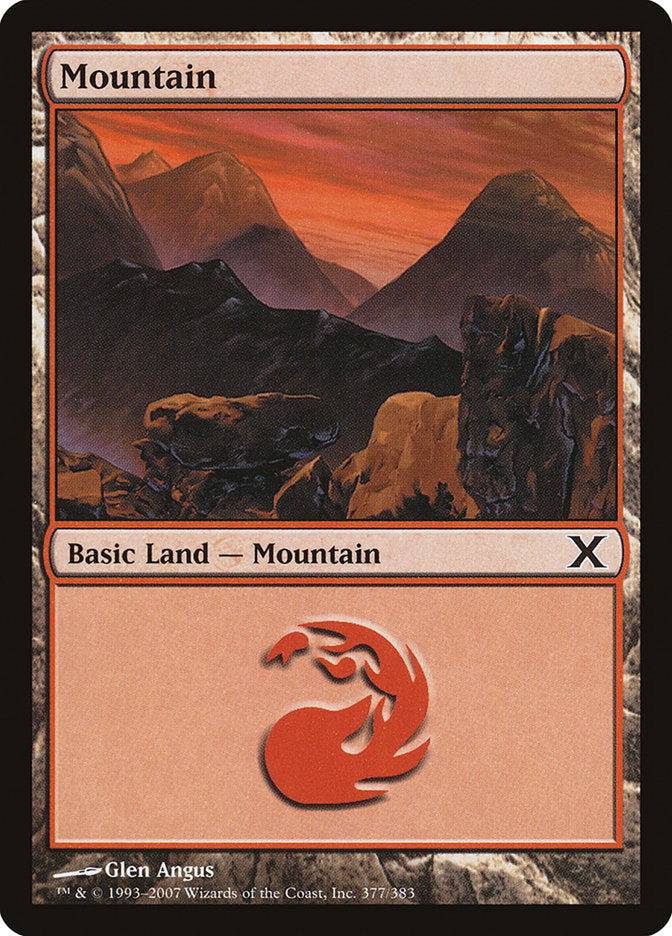 Mountain (377) [Tenth Edition] | Good Games Cannington