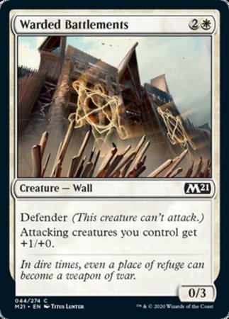 Warded Battlements [Core Set 2021] | Good Games Cannington