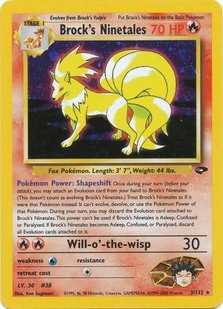 Brock's Ninetales (3/132) [Gym Challenge Unlimited] | Good Games Cannington