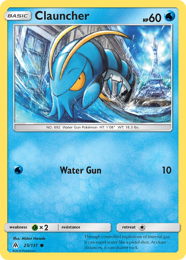 Clauncher (25/131) [Sun & Moon: Forbidden Light] | Good Games Cannington