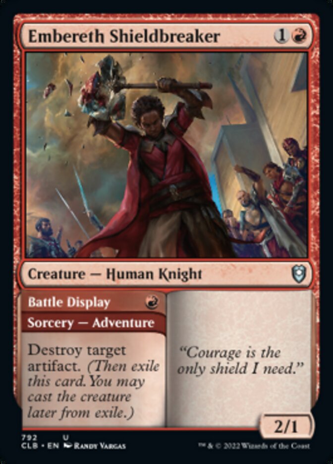 Embereth Shieldbreaker // Battle Display [Commander Legends: Battle for Baldur's Gate] | Good Games Cannington