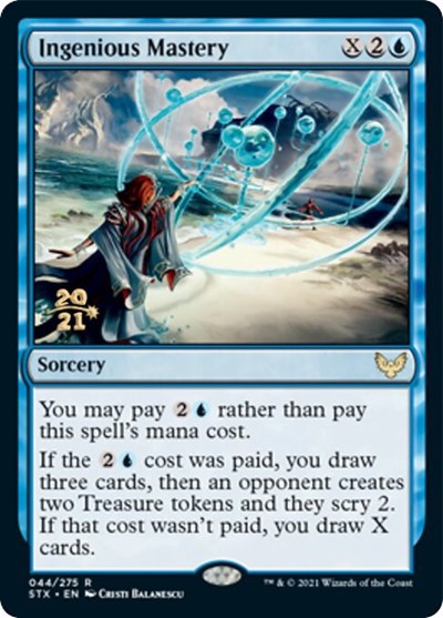 Ingenious Mastery [Strixhaven: School of Mages Prerelease Promos] | Good Games Cannington