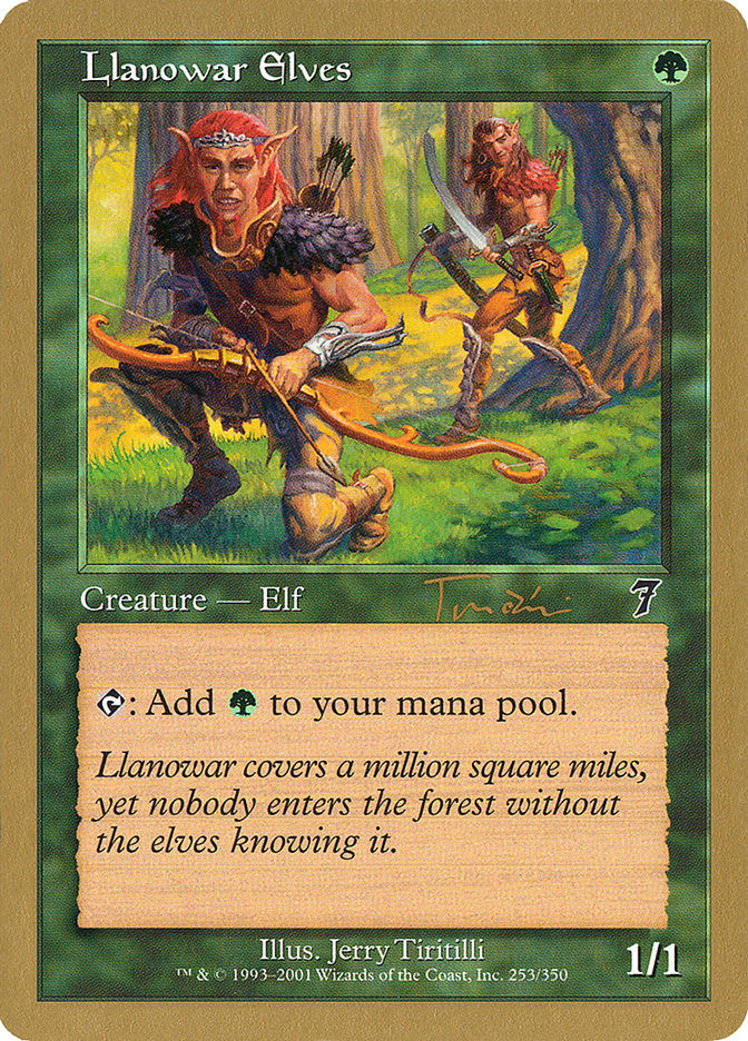 Llanowar Elves (Jan Tomcani) [World Championship Decks 2001] | Good Games Cannington