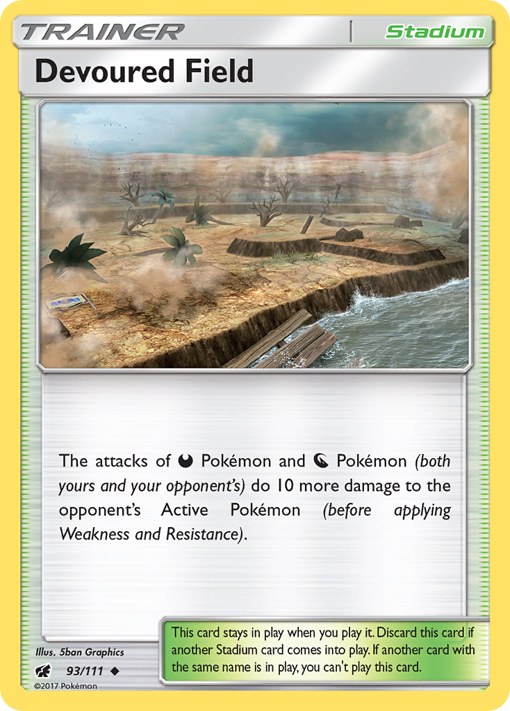 Devoured Field (93/111) [Sun & Moon: Crimson Invasion] | Good Games Cannington