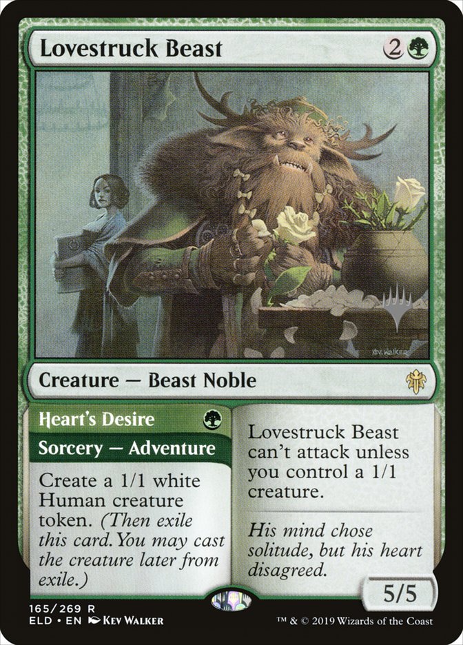 Lovestruck Beast // Heart's Desire (Promo Pack) [Throne of Eldraine Promos] | Good Games Cannington