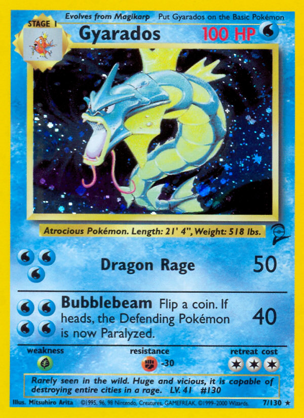 Gyarados (7/130) [Base Set 2] | Good Games Cannington