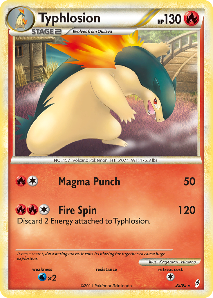 Typhlosion (35/95) [HeartGold & SoulSilver: Call of Legends] | Good Games Cannington