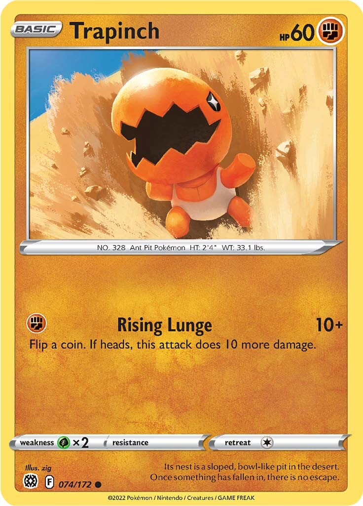 Trapinch (074/172) [Sword & Shield: Brilliant Stars] | Good Games Cannington