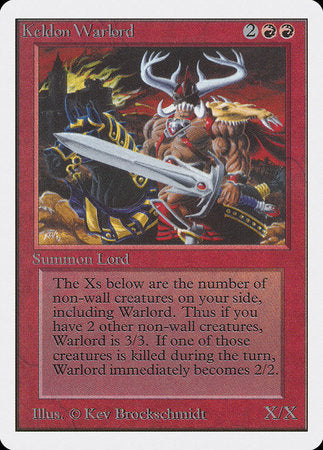 Keldon Warlord [Unlimited Edition] | Good Games Cannington