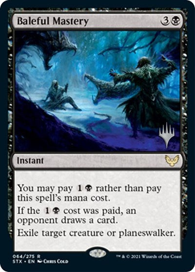 Baleful Mastery (Promo Pack) [Strixhaven: School of Mages Promos] | Good Games Cannington