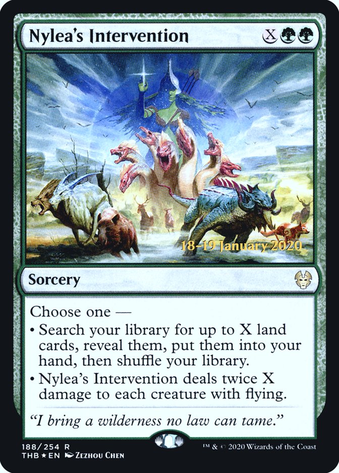Nylea's Intervention [Theros Beyond Death Prerelease Promos] | Good Games Cannington