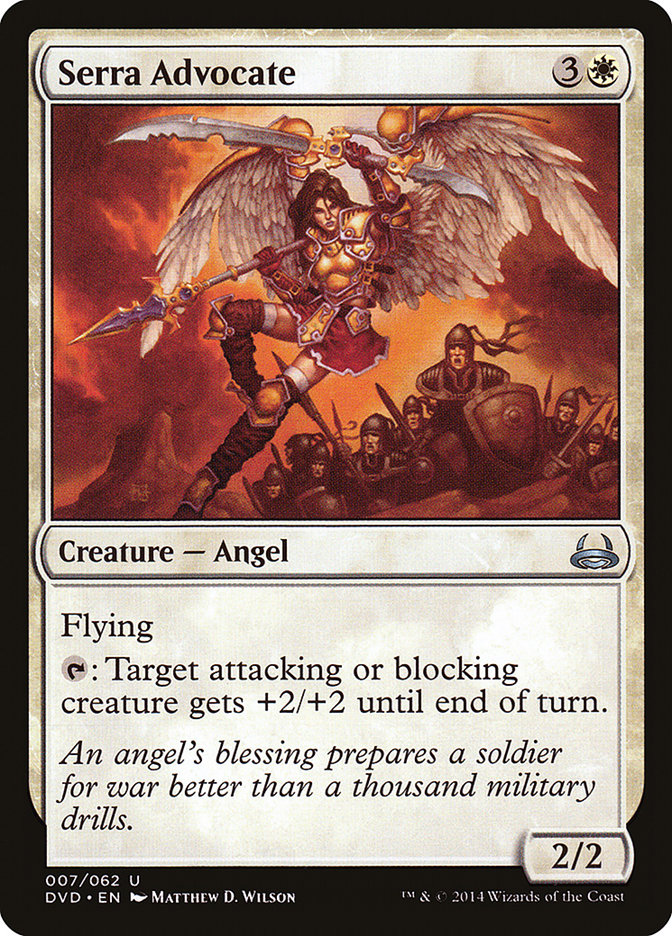 Serra Advocate (Divine vs. Demonic) [Duel Decks Anthology] | Good Games Cannington