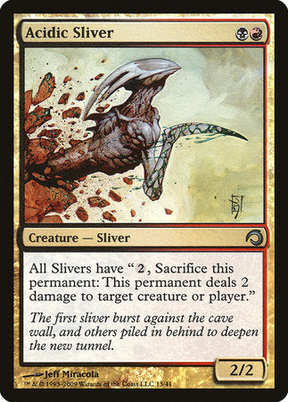 Acidic Sliver [Premium Deck Series: Slivers] | Good Games Cannington