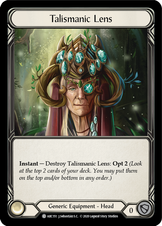 Talismanic Lens [U-ARC151] Unlimited Rainbow Foil | Good Games Cannington