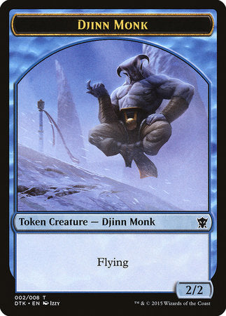 Djinn Monk Token [Dragons of Tarkir Tokens] | Good Games Cannington