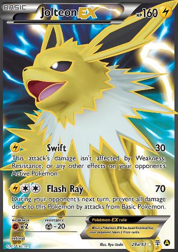 Jolteon EX (28a/83) (Alternate Art Promo) [XY: Generations] | Good Games Cannington