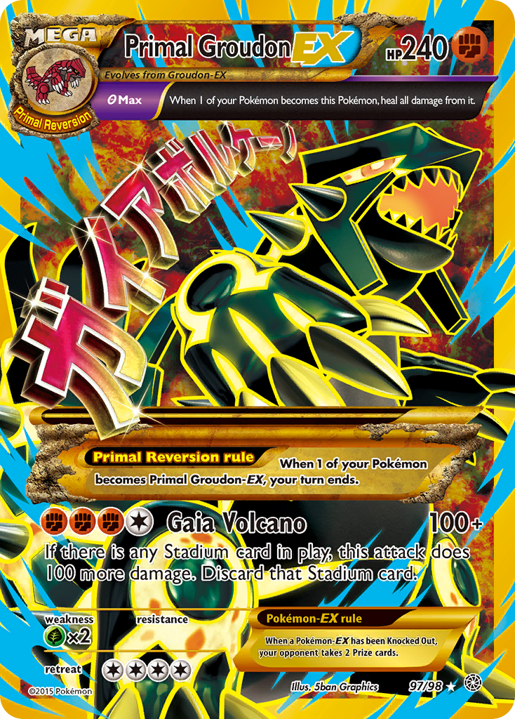 Primal Groudon EX (97/98) [XY: Ancient Origins] | Good Games Cannington