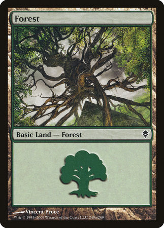 Forest (249a) [Zendikar] | Good Games Cannington